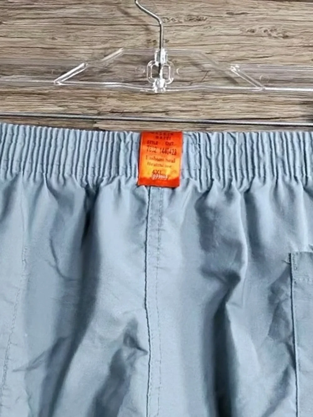 Fashion Seal Scrubs Men's Lightweight Elastic-Waist Chinos in Light Blue